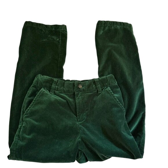 Gymboree Green Velour Pants Size 7 Warm Cozy Holiday Dress Pants - Picture 6 of 9